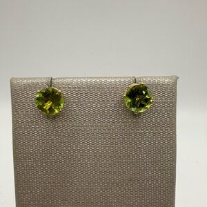 Elegant Green Stud Earrings